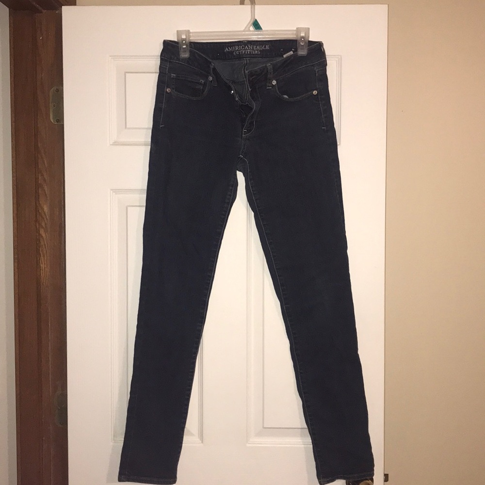 American Eagle dark skinny jeans